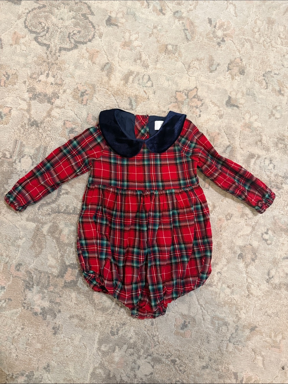 SweetHoney Plaid Bubble Romper - Size 2T